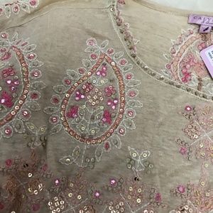 Folk Linen Top - Calypso Print